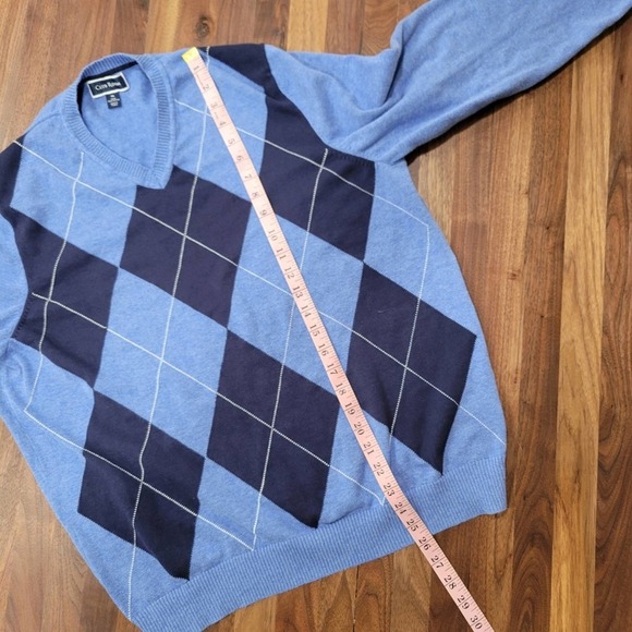 Club Room Pima Cotton Argyle Sweater Size XL - Picture 4 of 5